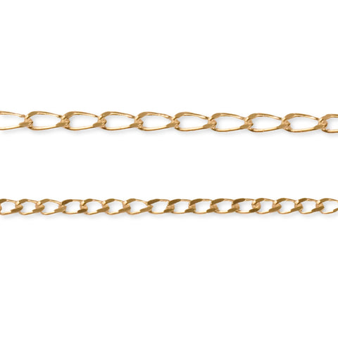 9ct Yellow Gold - Long Curb - Chain Roll
