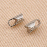 9ct White Gold - Round End Cap