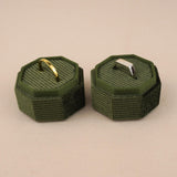 Olive Green - Octagon Ring Box