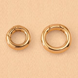 9ct Yellow Gold - Spring Loaded Circle Clasp