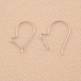 9ct White Gold - Kidney Ear Wires