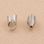 9ct White Gold - Round End Cap