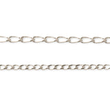 925 Sterling Silver - Long Curb - Chain Roll