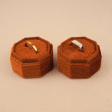 Orange Amber - Octagon Ring Box