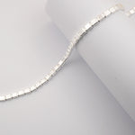 925 Sterling Silver - Cube - Necklace Chain