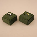 Olive Green - Square Ring Box