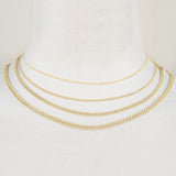 9ct Yellow Gold - Curb - Necklace Chain