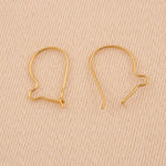 9ct Yellow Gold - Kidney Ear Wires