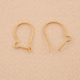 9ct Yellow Gold - Kidney Ear Wires