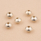 925 Sterling Silver - Oval Saucer Beads