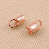 18ct Rose Gold - Round End Cap