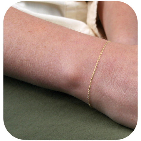 9ct Yellow Gold - Long Curb - Bracelet Chain