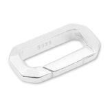 925 Sterling Silver - Diamond Cut Paperclip Clasp