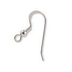 925 Sterling Silver - Coil & Bead Ear Hook