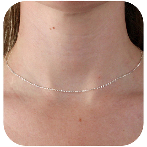 925 Sterling Silver - Long Curb - Necklace Chain