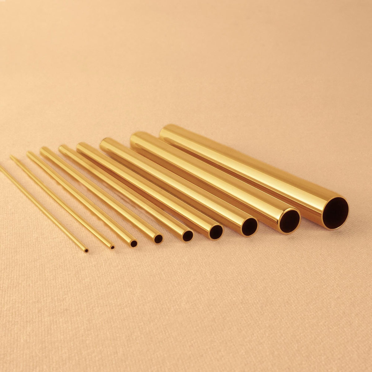 Solid 9ct Yellow Gold Round Tube – Ore Metals
