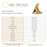 9ct Yellow Gold - Regatta Sailboat Charm