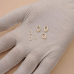 18ct Yellow Gold - Oval Open Jump Rings