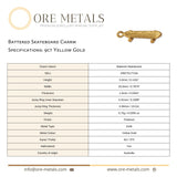 9ct Yellow Gold - Battered Skateboard Charm