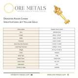 9ct Yellow Gold - Dragster Racer Charm