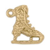 9ct Yellow Gold - Snow Skate Boot Charm