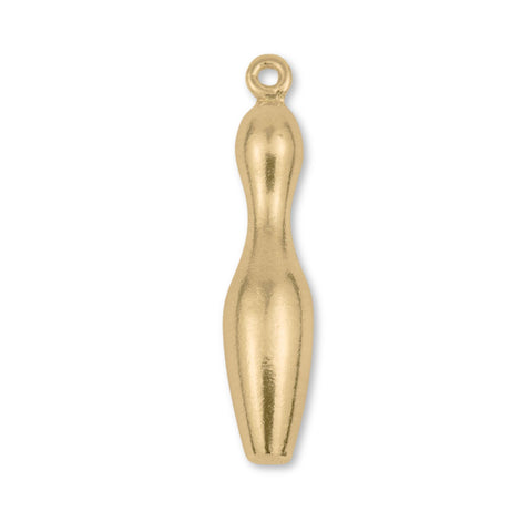 18ct Yellow Gold - Bowling Pin Charm