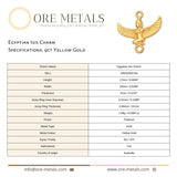 9ct Yellow Gold - Egyptian Isis Charm