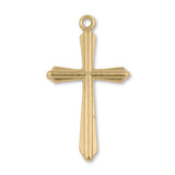 9ct Yellow Gold - Temple Crucifix Charm