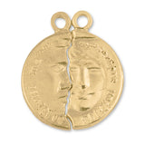 24ct Pure Gold - His & Hers Latin Amulet Charm