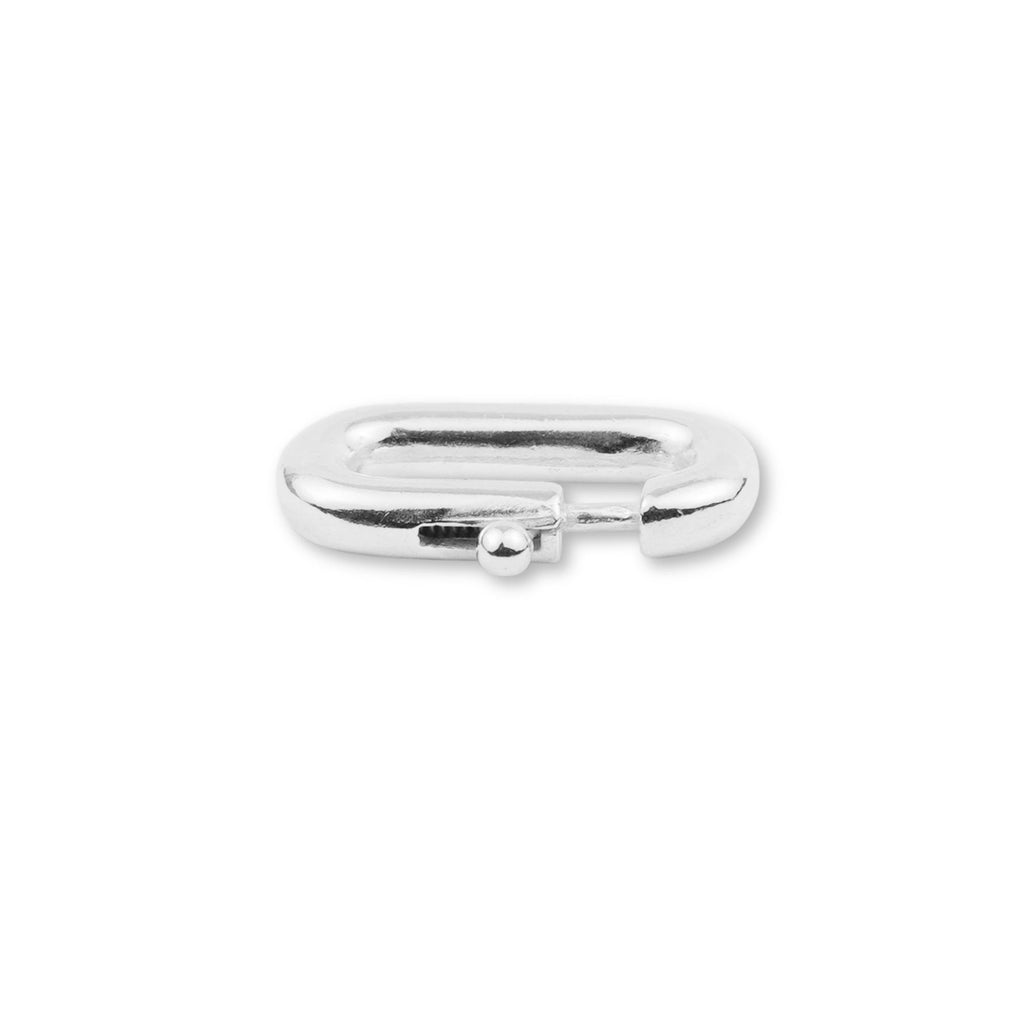 925 Sterling Silver - Paperclip Bolt Ring Clasps