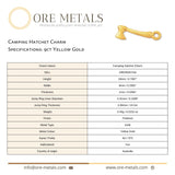 9ct Yellow Gold - Camping Hatchet Charm