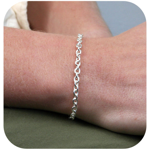 925 Sterling Silver - Cable - Bracelet Chain