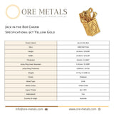 9ct Yellow Gold - Jack in the Box Charm