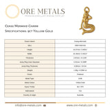 9ct Yellow Gold - Ceasg Mermaid Charm