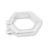 925 Sterling Silver - Hexagon Clasp