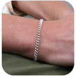 925 Sterling Silver - Curb - Armbandskedja