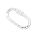 925 Sterling Silver - Paperclip Carabiner Clasps