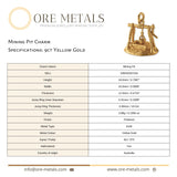 9ct Yellow Gold - Mining Pit Charm