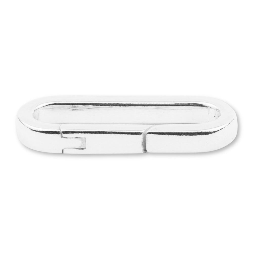 925 Sterling Silver - Long Regal Paperclip Clasp