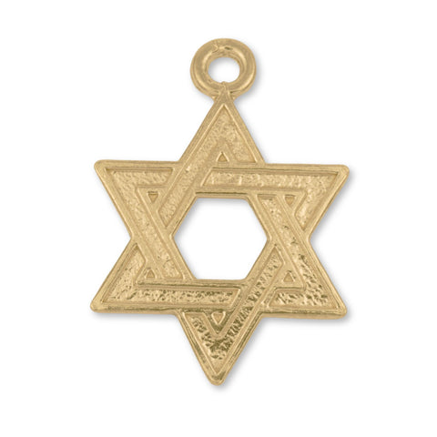 18ct Yellow Gold - Heritage Star of David Charm