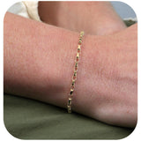 9ct Yellow Gold - Belcher Box - Bracelet Chain