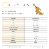 9ct Yellow Gold - Church Mass Charm