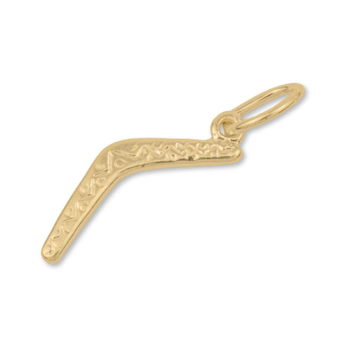 18ct Yellow Gold - Classic Boomerang Charm