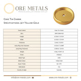 9ct Yellow Gold - Cake Tin Charm