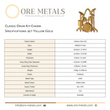 9ct Yellow Gold - Classic Drum Kit Charm