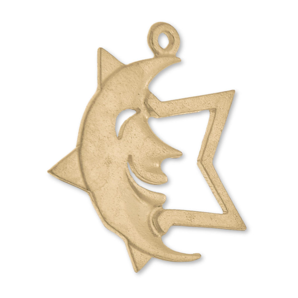 9ct Yellow Gold - Celestial Motif Charm