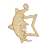 9ct Yellow Gold - Celestial Motif Charm