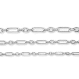 925 Sterling Silver - Paperclip Figaro 3:1 - Bracelet Chain