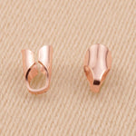 18ct Rose Gold - Round End Cap