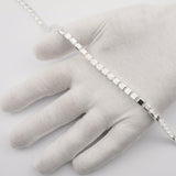 925 Sterling Silver - Cube - Chain Roll